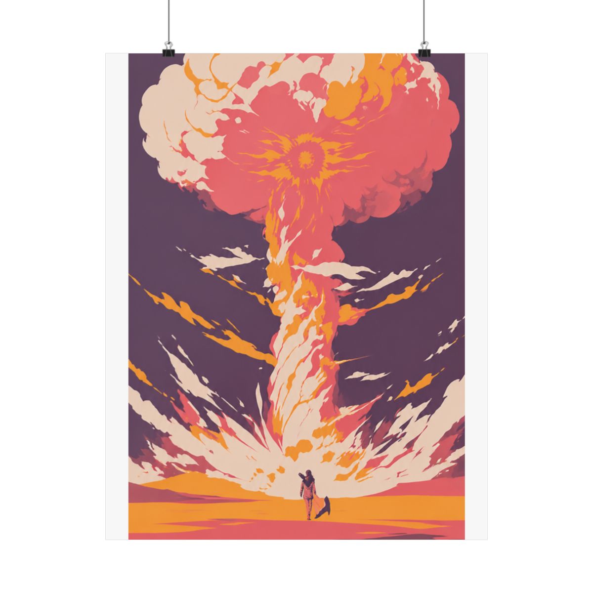 Fallout wasteland landscape art print gaming poster - alternate angle 3, merchandise