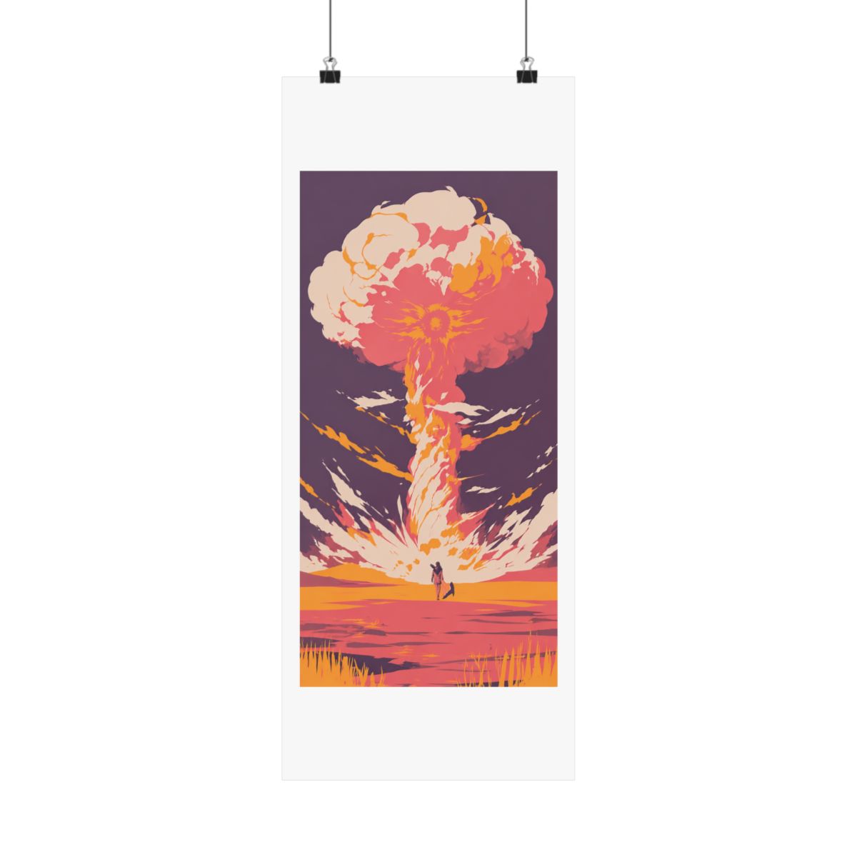 Fallout wasteland landscape art print gaming poster - alternate angle 5, merchandise